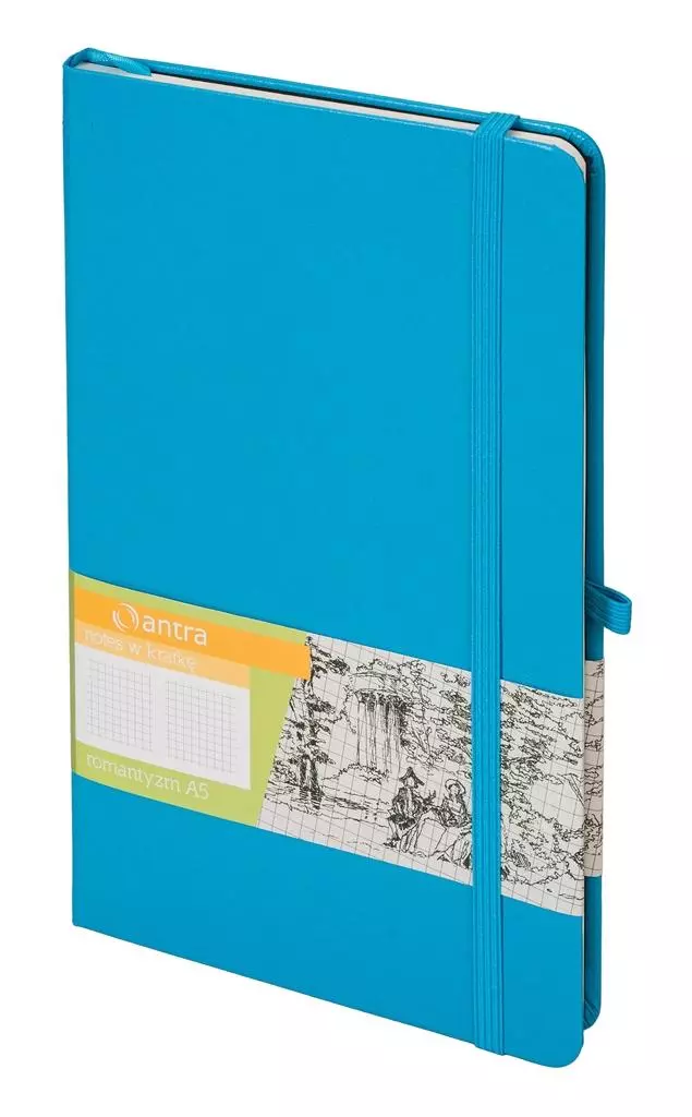 Notes A5 Kratka Romantyzm Jasno Niebieski ANTRA - Papiernicze i szkolne