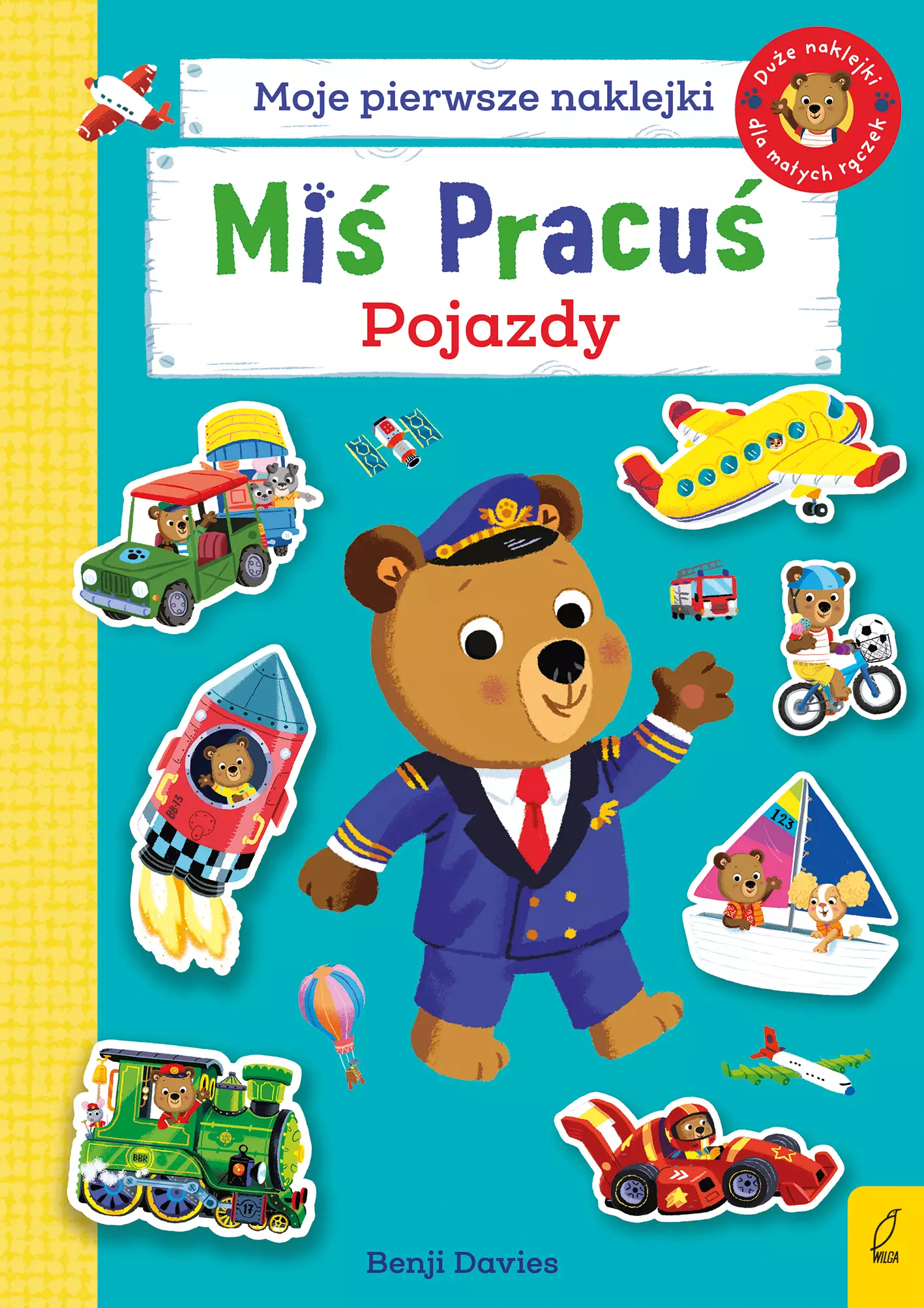 Miś Pracuś. Pojazdy. Książka z naklejkami - Książki