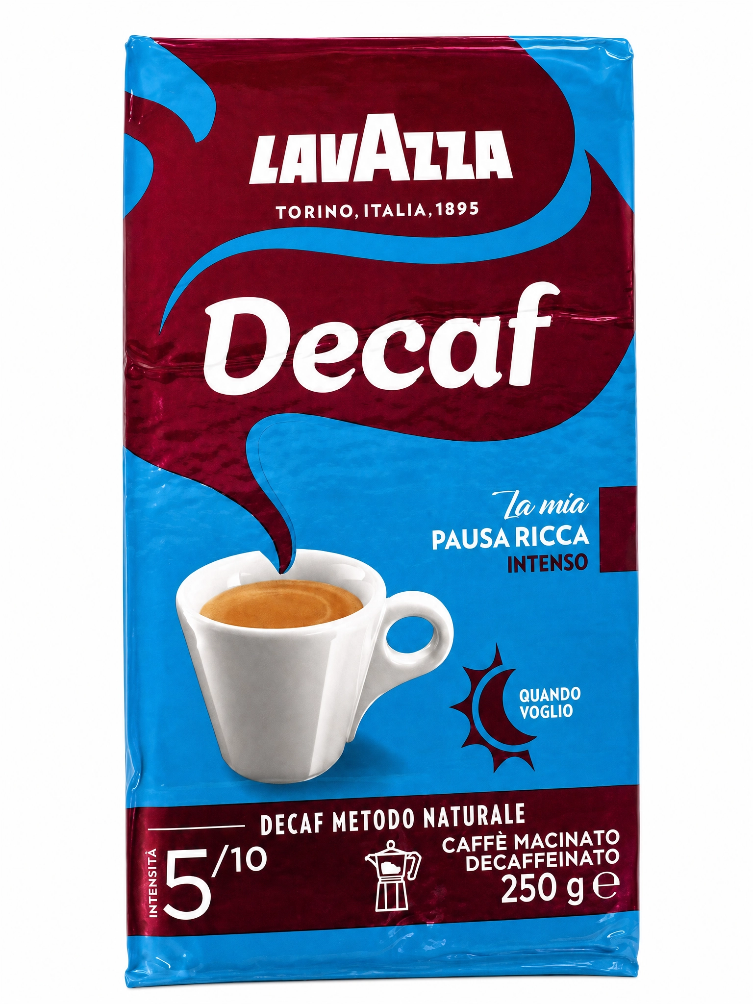 Kawa mielona bezkofeinowa Lavazza Dek Intenso, 250 g - Kawa i herbata