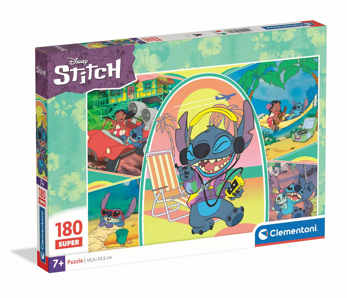 CLE puzzle 180 SuperKolor Stitch 29800 - Zabawki