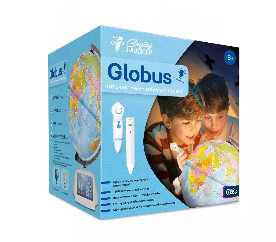 Czytaj z Albikiem. Globus 3.0 - Papiernicze i szkolne