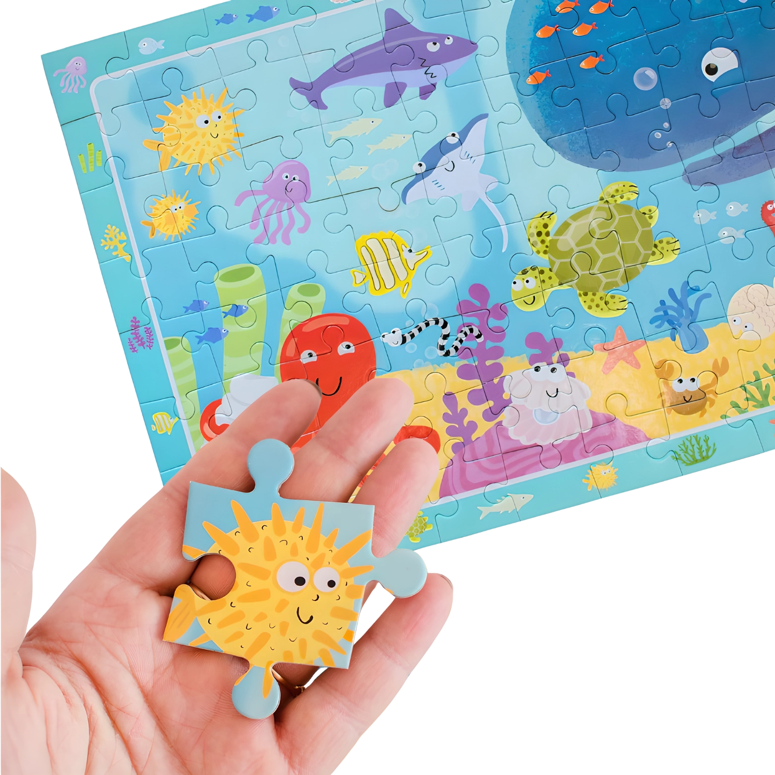 Puzzle obserwacyjne 80 elementów. Ocean - Puzzle