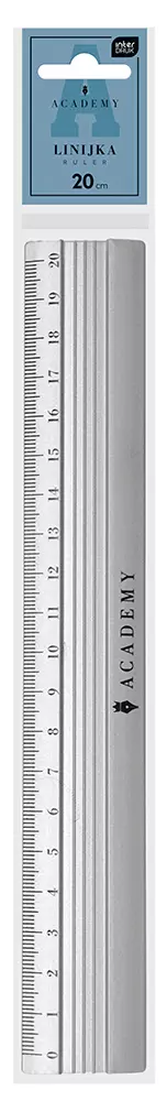 Linijka Alum 20cm Academy Int Pbh - Papiernicze i szkolne