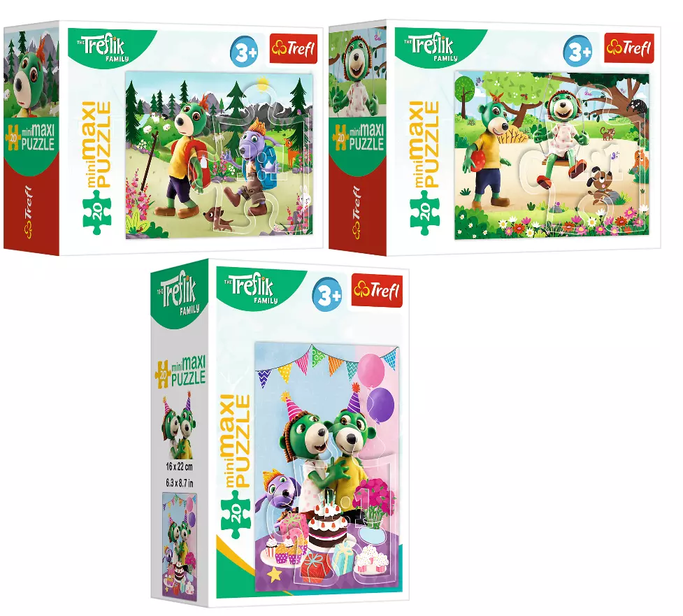 Puzzle MiniMaxi 20 elementów. Dzień Treflików - Puzzle