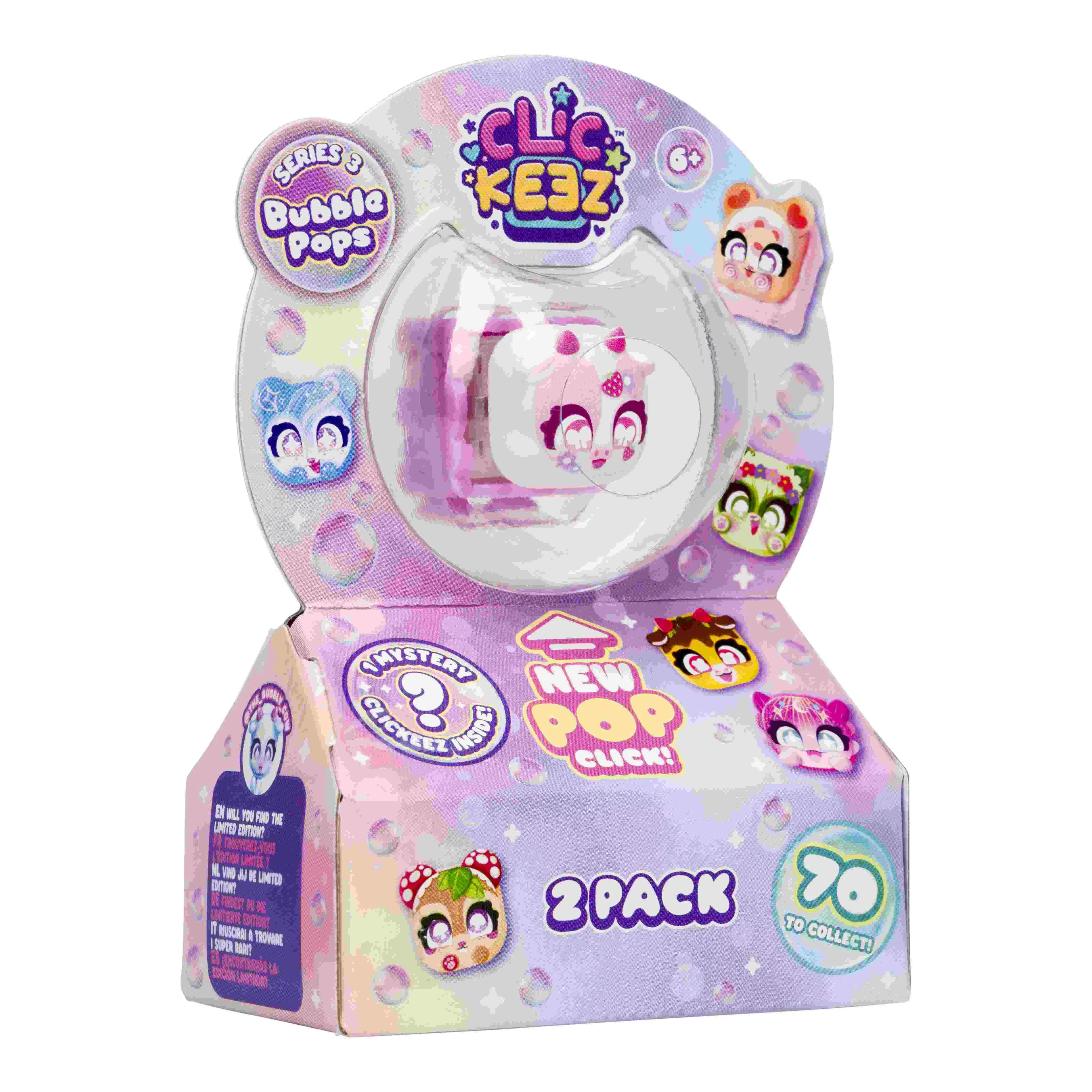 Bubble Pops Clickeez seria 3 2szt.mix - Zabawki