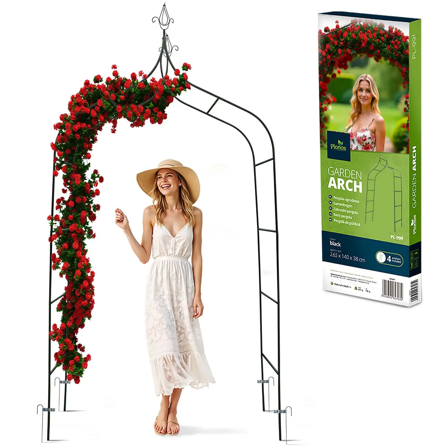 Pergola ogrodowa łuk 265 cm Plonos PL-991 - Elektronika i akcesoria