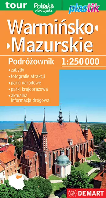 Podróżownik. Warmińsko-Mazurskie w skali 1:250000 - Książki