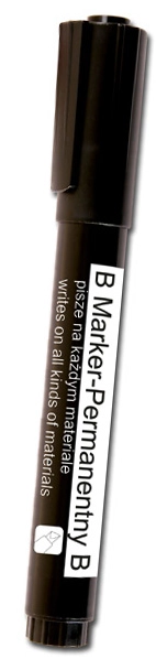 Marker permanentny ścięty, mix kolorów - Papiernicze i szkolne