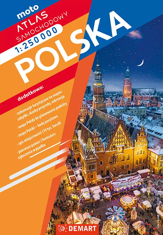 Polska Atlas samochodowy 1:250 000 - Książki