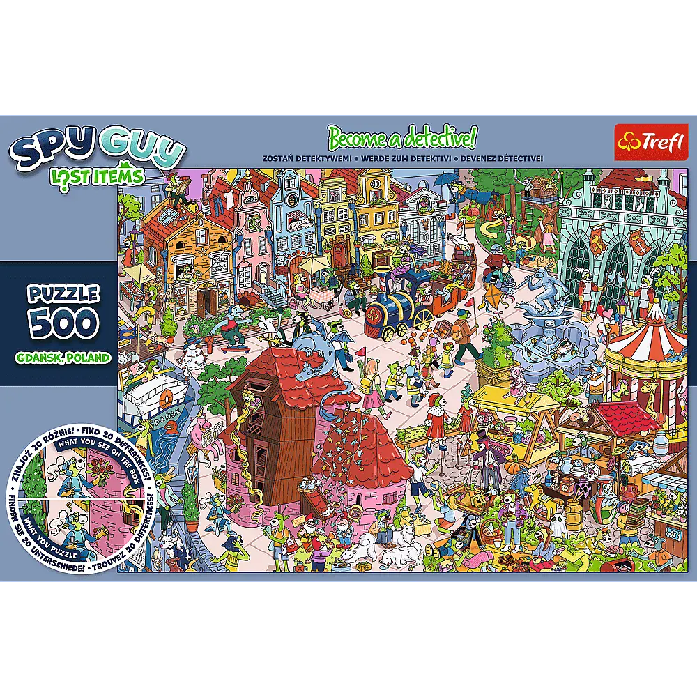 Puzzle 500 elementów. Spy Guy. Gdańsk, Polska - Puzzle