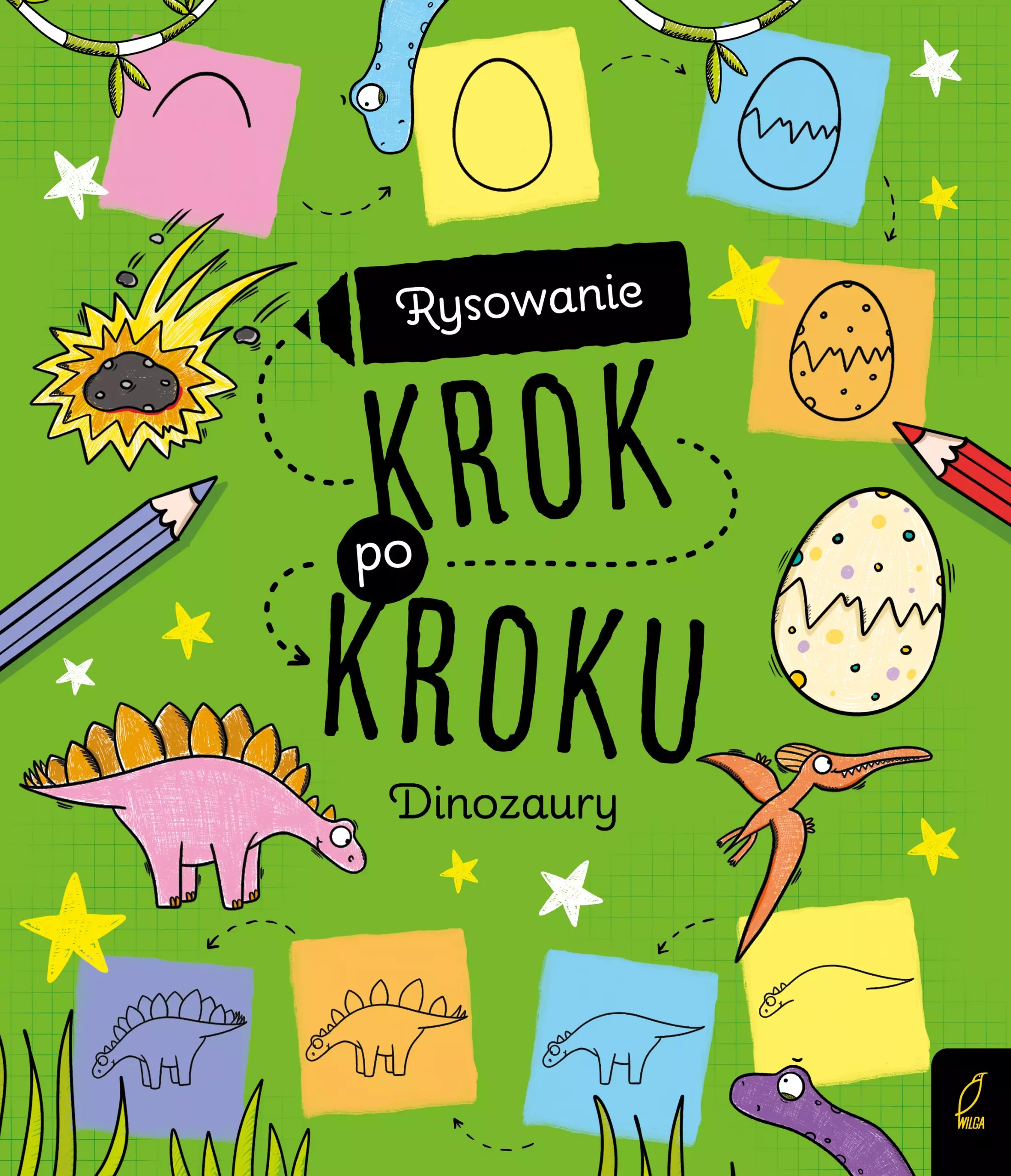 Rysowanie krok po kroku. Dinozaury - Książki