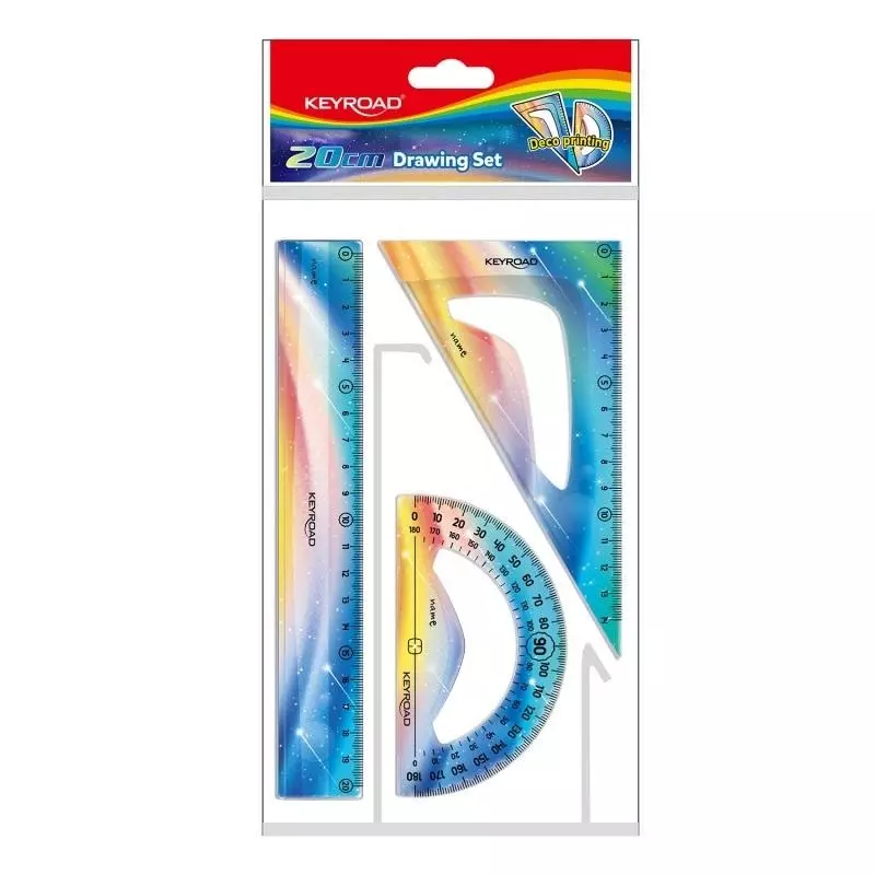 Linijka Keyroad 20 cm - Papiernicze i szkolne