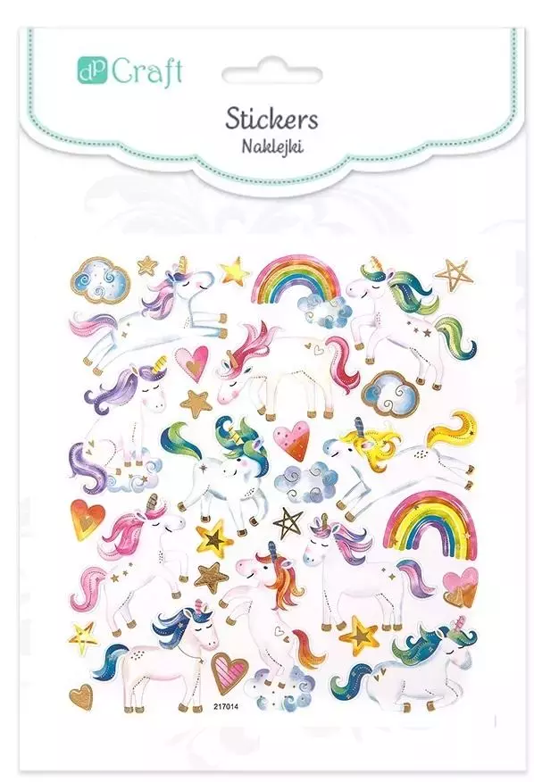 Naklejki jednorożce 31szt - Papiernicze i szkolne