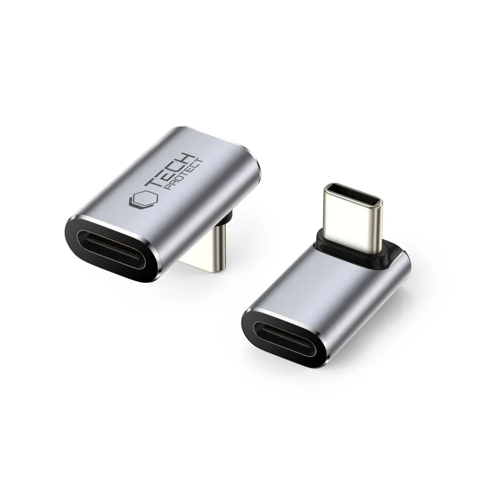 Tech-Protect Ultraboost AA02 Angle Adapter Type-C Grey - Elektronika i akcesoria