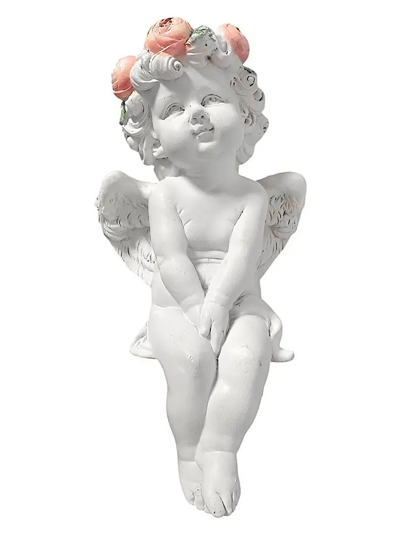 Figurka Aniołek wianek 18cm - Papiernicze i szkolne