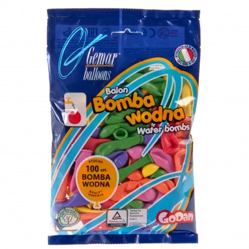 Balon Wodny Go Op100szt Pt/20 Pbh - Papiernicze i szkolne