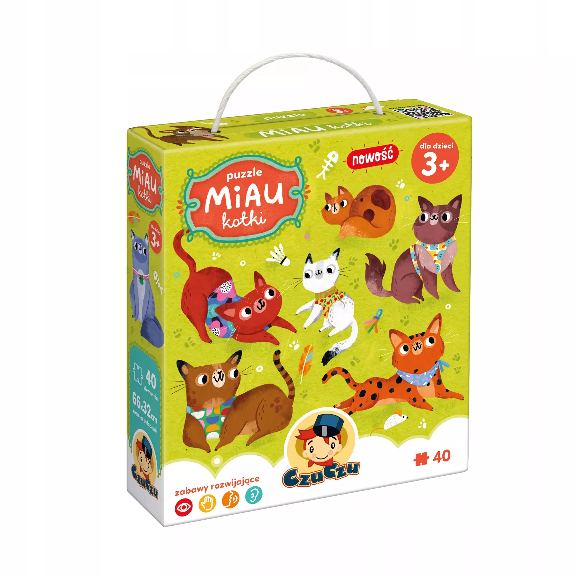 Puzzle 40 elementów. CzuCzu. Miau Kotki - Puzzle