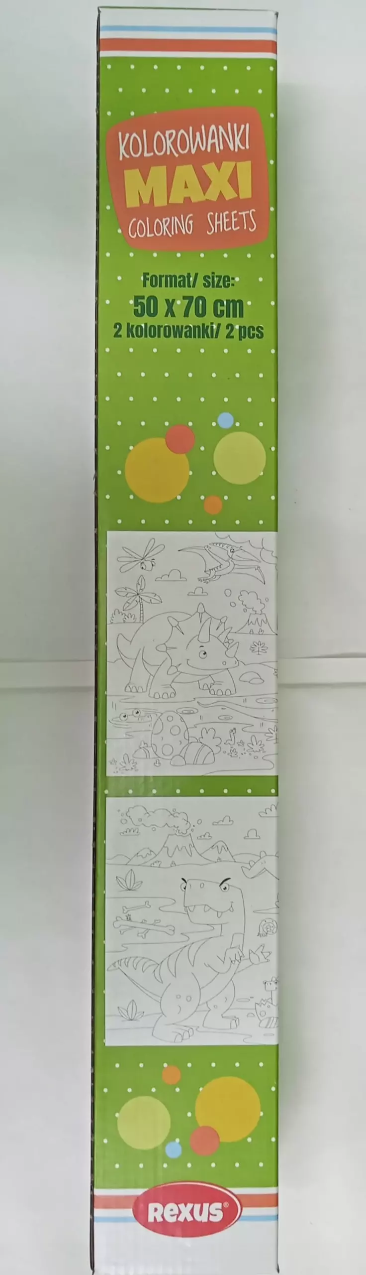 Kolorowanka PODŁOGOWA MAXI szt 2 DINOZAURY - Książki