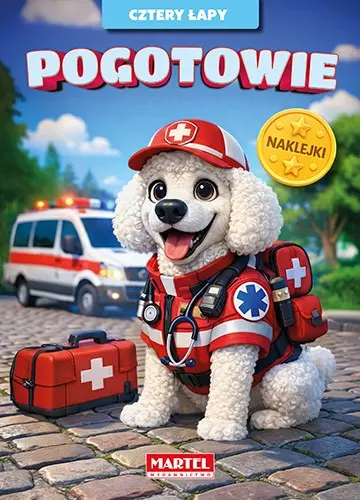 Pogotowie. Cztery łapy. Kolorowanka z naklejkami - Książki
