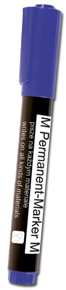 Marker permanentny ścięty, mix kolorów - Papiernicze i szkolne