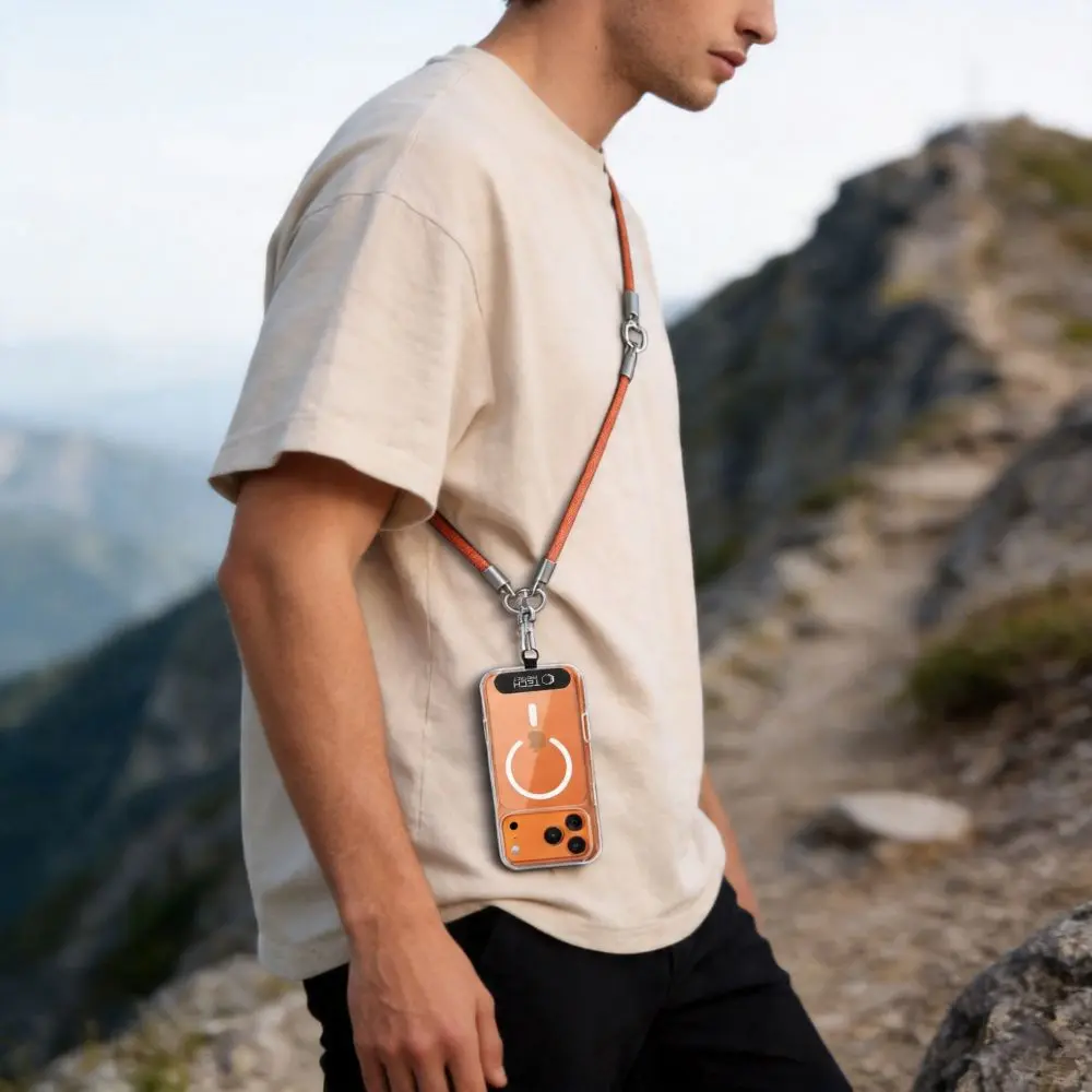 Tech-Protect C10S Rope Crossbody & Wrist ORANGE/TITANIUM - Elektronika i akcesoria