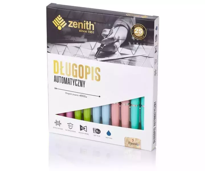Długopis automatyczny, 7 Pastel cena za szt. - Papiernicze i szkolne