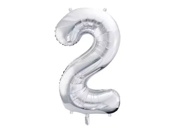 Balon foliowy 2 86cm srebrny - Papiernicze i szkolne