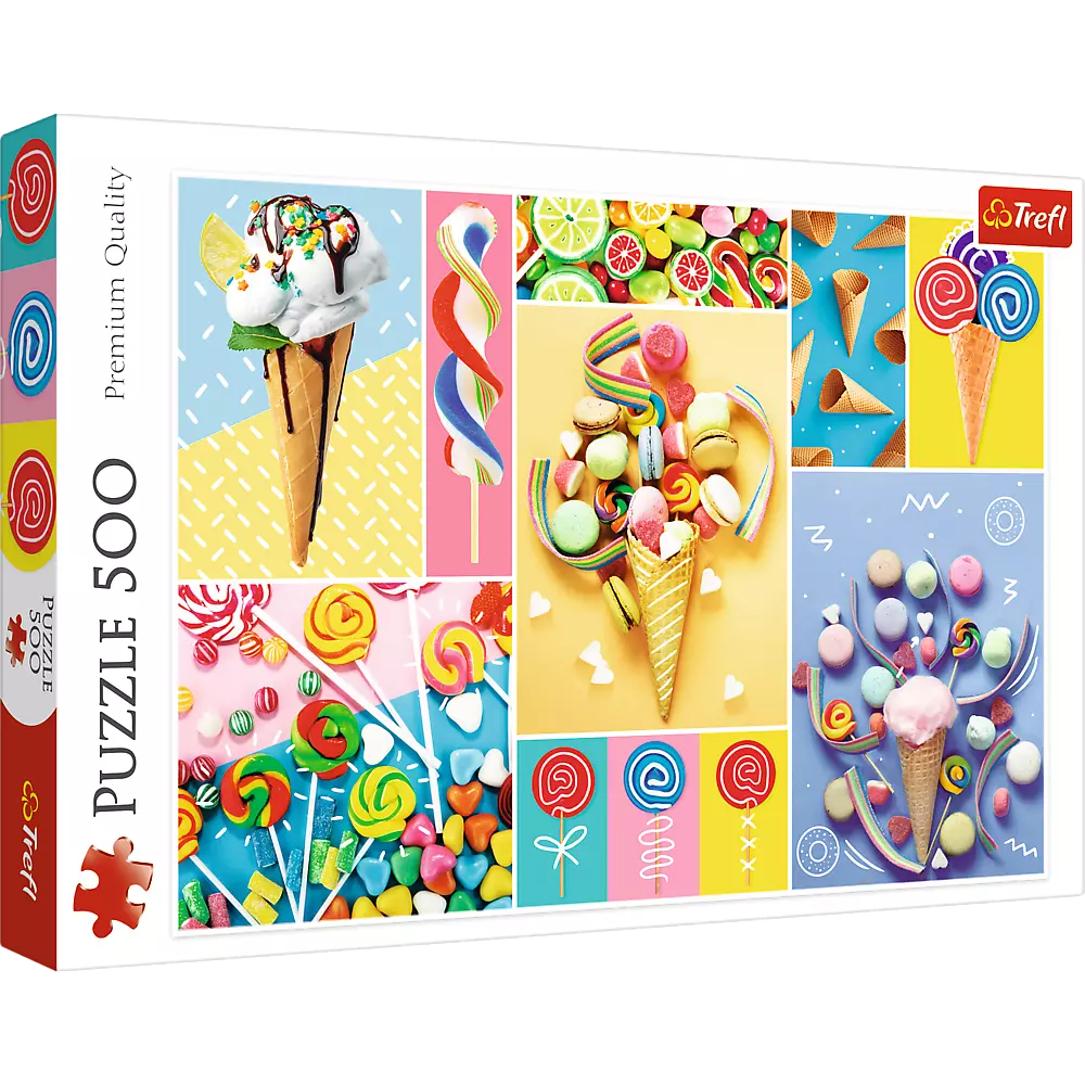 Puzzle 500 elementów. Ulubione słodycze - Puzzle