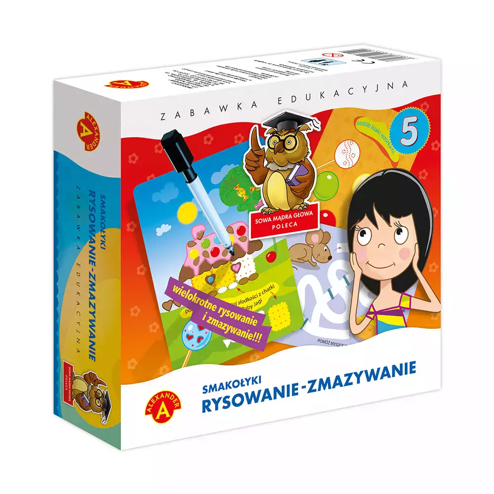 Rysowanie - zmazywanie. Smakołyki - Zabawki