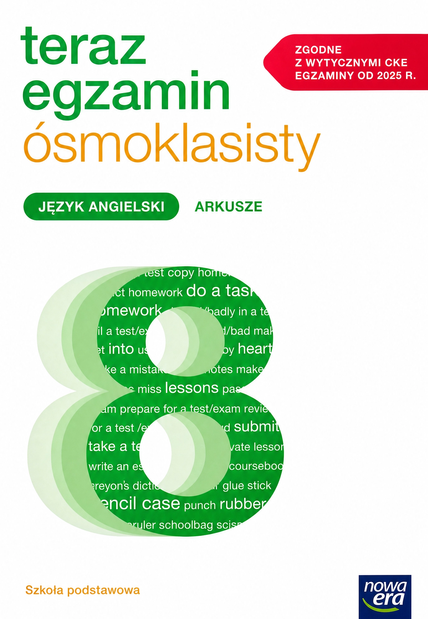 Teraz egzamin ósmoklasisty. Język angielski. Arkusze do egzaminów 2025-2027 - Książki
