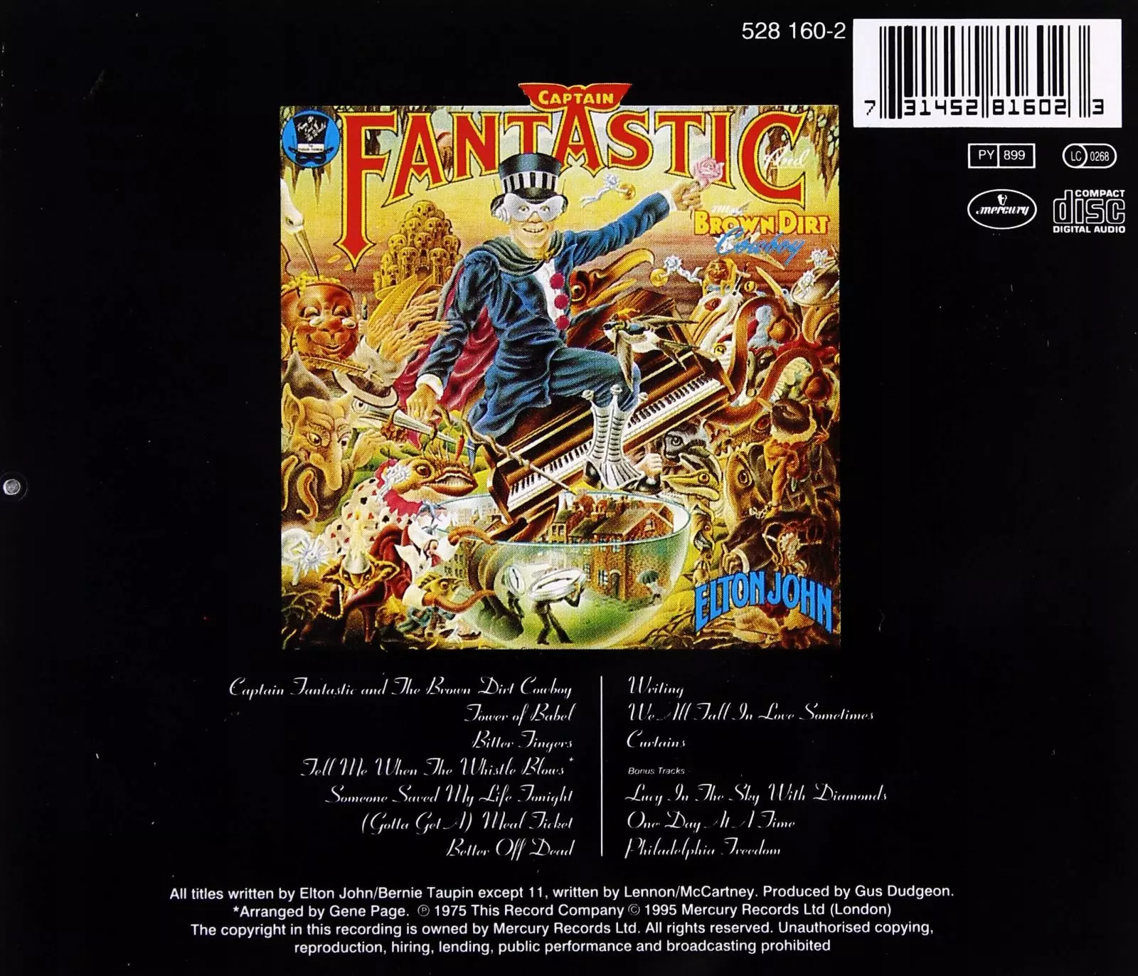 Captain Fantastic And The Brown Dirt Cowboy, CD - Muzyka