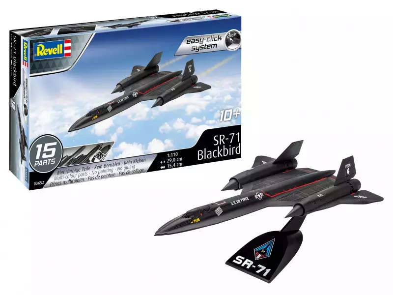 Model plastikowy SR-71 Blackbird Easy-Click 1/110 - Zabawki