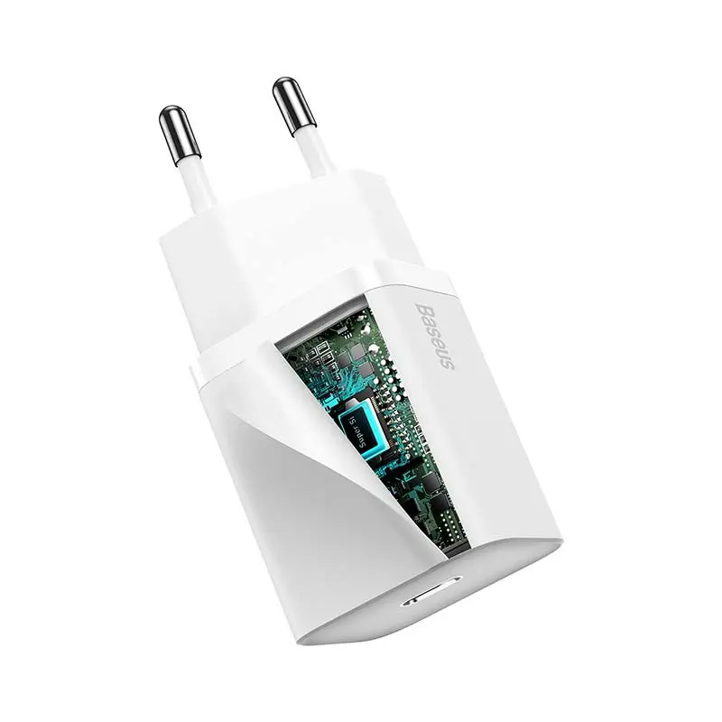 Ładowarka sieciowa BASEUS Super Si 20W (biała) - Elektronika i akcesoria