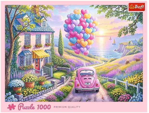 Puzzle 1000 elementów. Romantyczna przejażdżka - Puzzle