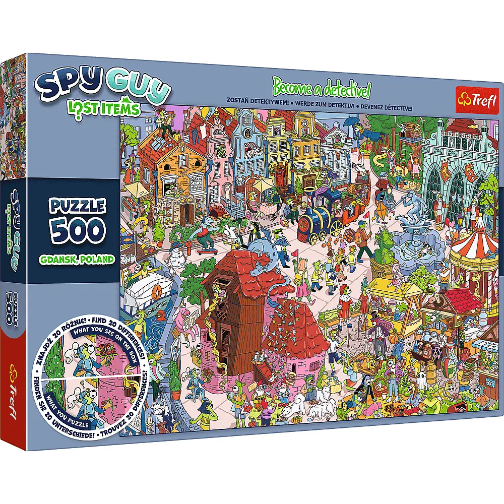 Puzzle 500 elementów. Spy Guy. Gdańsk, Polska - Puzzle