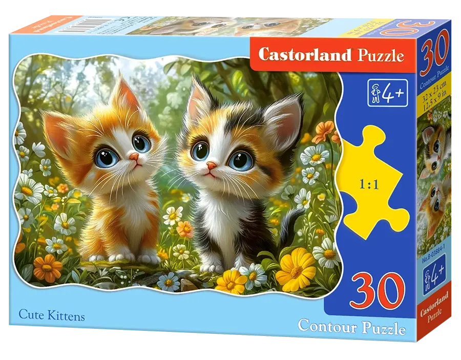 Puzzle 30 elementów. Słodkie kotki - Puzzle