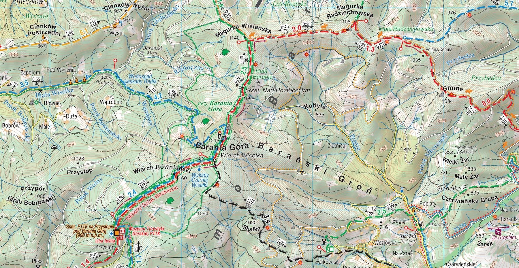 Mapa turystyczna - Beskid Śląski i Żywiecki 2026 - Książki