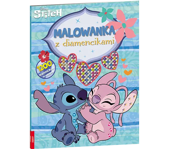 Stitch. Malowanka z diamencikami - Książki