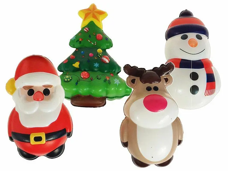 Gniotek Squishy Świąteczny 12CM 4 Wzory 637573 - Papiernicze i szkolne