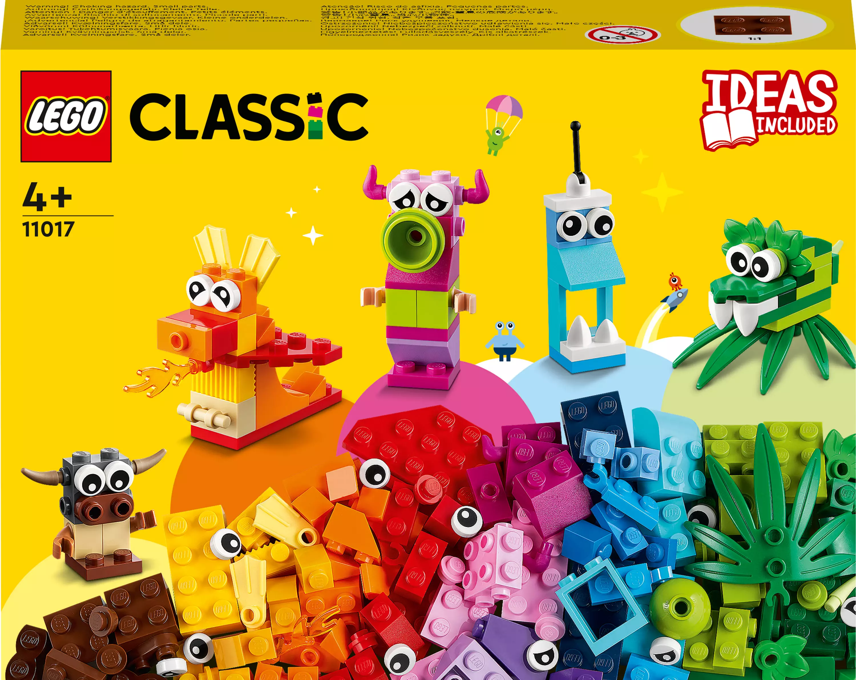LEGO Classic Kreatywne potwory 11017 - Zabawki