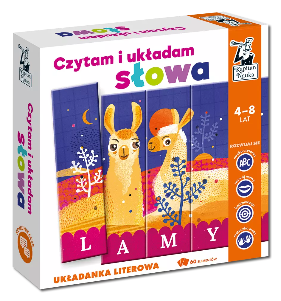 Czytam i układam słowa. Układanka literowa - Gry