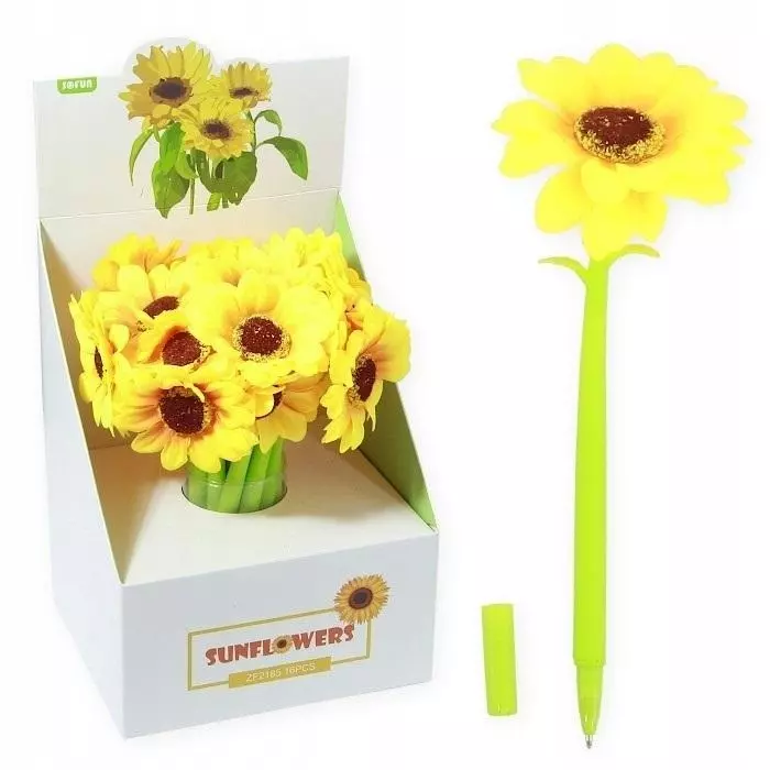 Długopis Sunflower niebieski 16szt - Książki