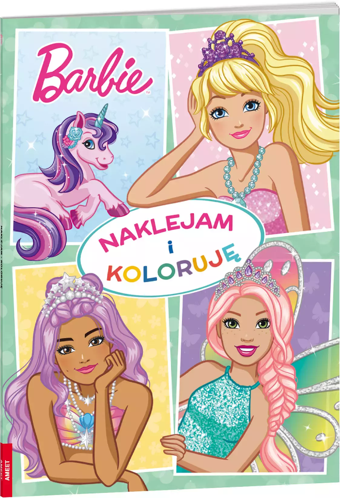 Barbie Dreamtopia. Naklejam i koloruję - Książki