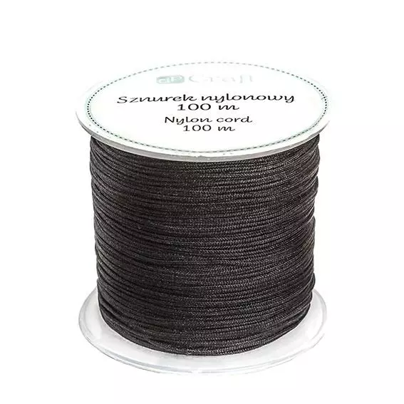 Sznurek nylonowy 0,8mm 100m czarny - Papiernicze i szkolne