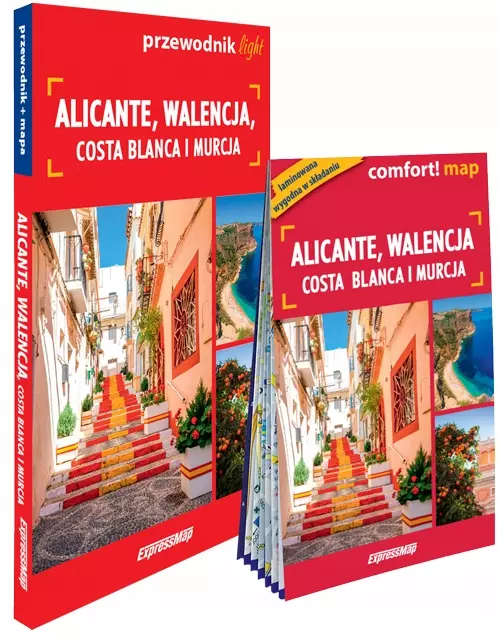 Alicante, Walencja, Costa Blanca i Murcja light: przewodnik + mapa - Książki