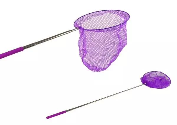 Siatka na motyle teleskopowa fioletowa 85cm - Zabawki