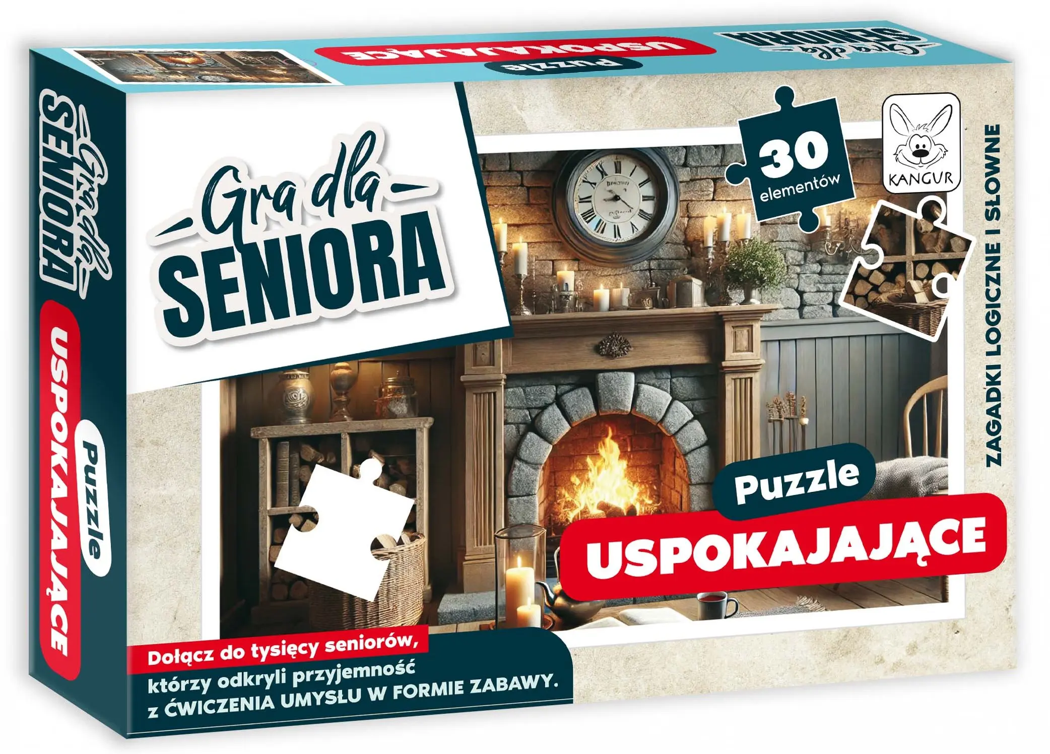 Puzzle 30 elementów. Gra dla seniora. Uspokajające - Puzzle