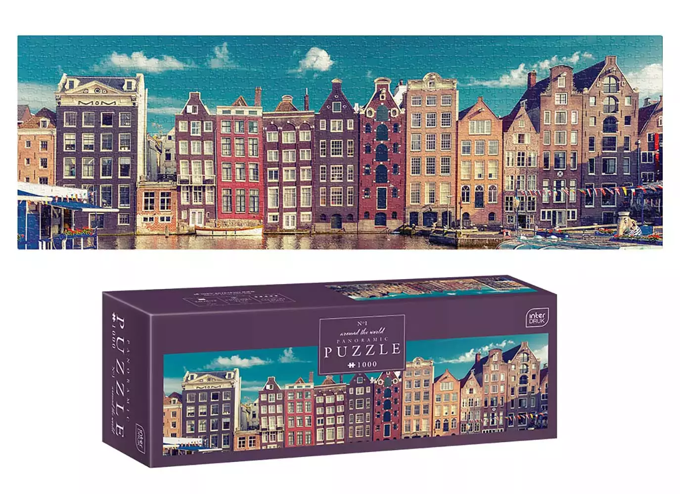 Puzzle panoramiczne 1000 elementów. Dookoła świata 1 - Puzzle