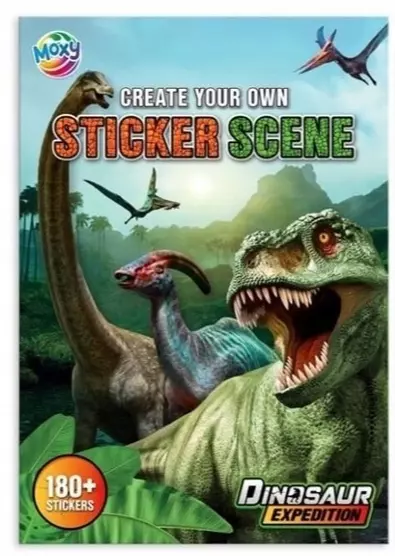 Książka A4 z naklejkami wyklejanka DINOZAURY Creative - Zabawki