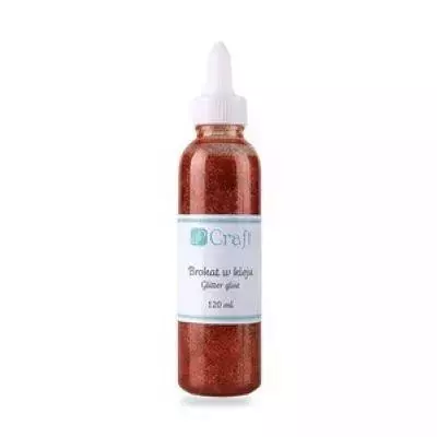 Brokat w kleju czerwony 120ml - Papiernicze i szkolne